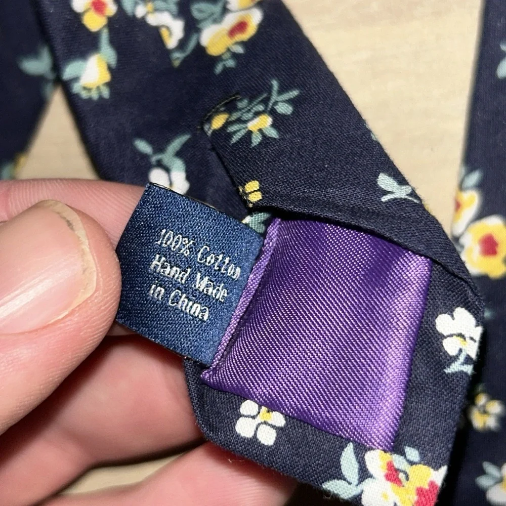 Floral Thin Tie